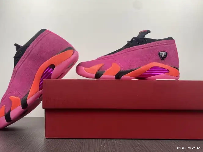Cheap 14 Low (W) Shocking Jordan Pink DH4121-600 Retro 0506